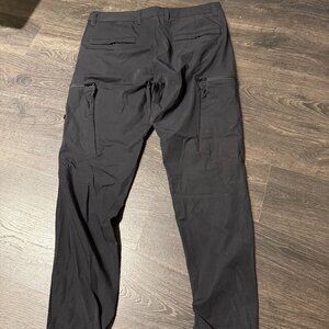 Stone Island Straight-Leg Black Cargo Trousers